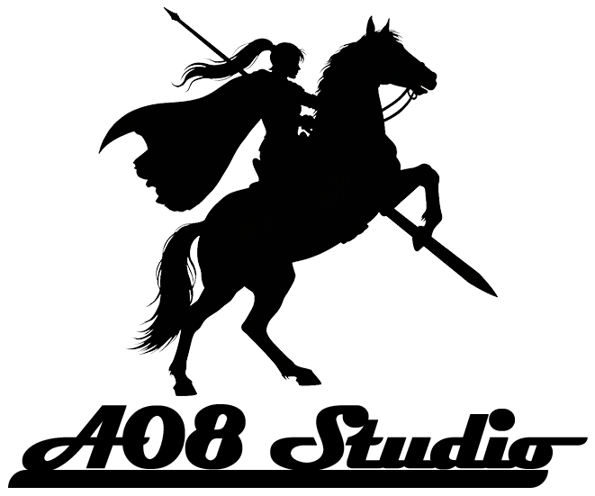 アルファエイトスタジオのアイコンとロゴ